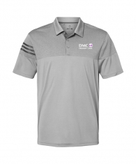 Adidas - Heathered 3-Stripes Colorblocked Polo